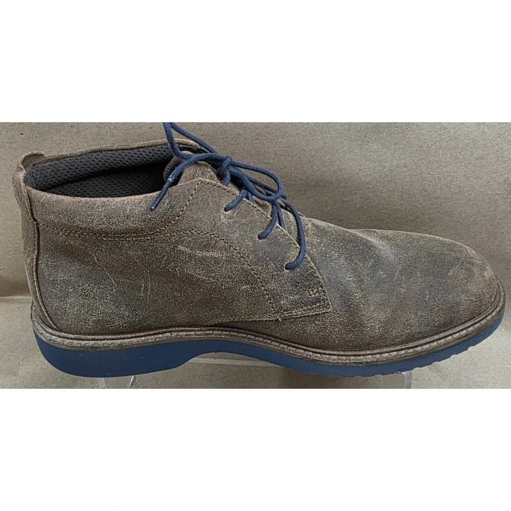 Ecco Jeremy (Sz 44 US 10) Hybrid Chukka Boots Brown Leather Lace Up Ankle